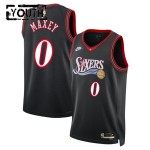 Maillot NBA Philadelphia 76ers Tyrese Maxey Nike 2025-26 Classic Edition Noir Swingman - Enfant